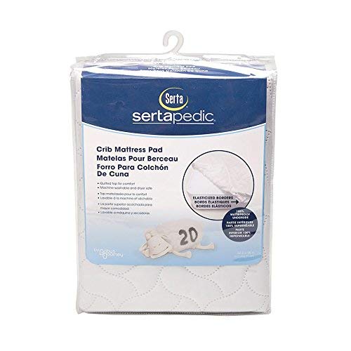 Serta Sertapedic Crib Mattress Pad, White