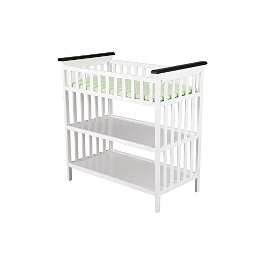 Delta Saint Martin Changing Table, Two Toned Espresso and White (Discontinued by Manufacturer)