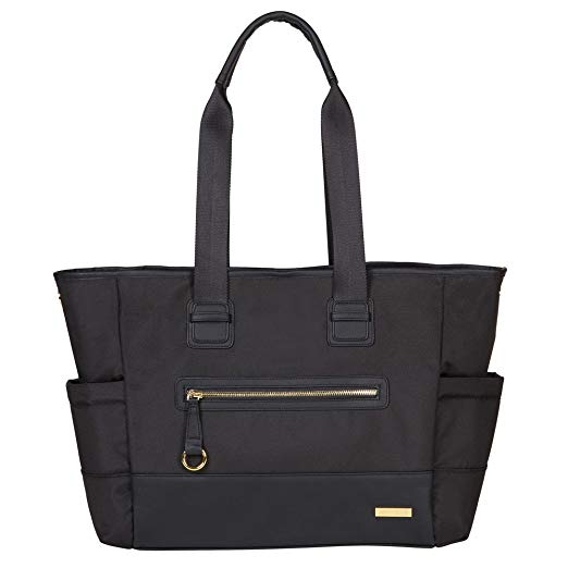 Skip Hop Chelsea 2-in-1 Downtown Chic Diaper Tote, Black