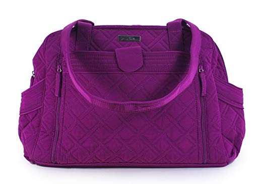 Vera Bradley Women's Stroll Around Baby Bag Microfiber Plum