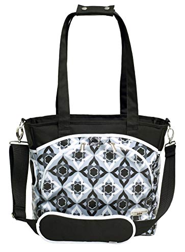 JJ Cole Mode Diaper Tote Bag, Black Magnolia (Discontinued by Manufacturer)