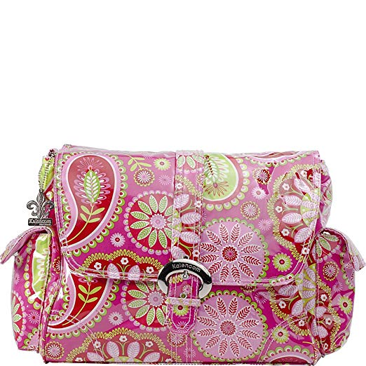 Kalencom Laminated Buckle Bag, Gypsy Paisley Cotton Candy (Discontinued by Manufacturer)