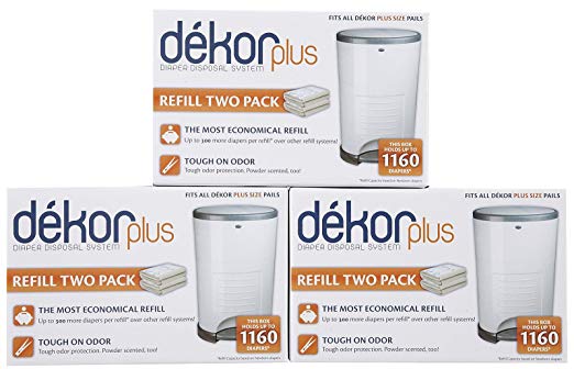 Diaper Dekor Plus Refill - 2 ct - 3 pk