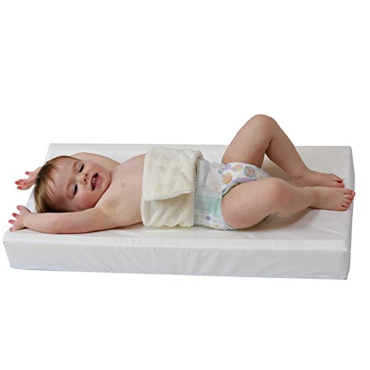 PooPoose Wiggle Free Diaper Changing Pad/Changing Table Pad, White, 16