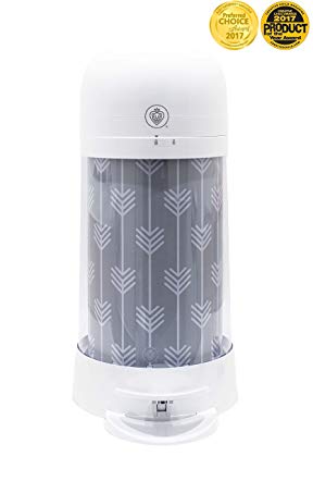 Prince Lionheart Twist'R Diaper Disposal System-Grey Arrow