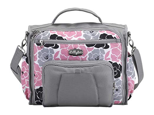 DEMDACO Lillybit Diaper Bag, Pink