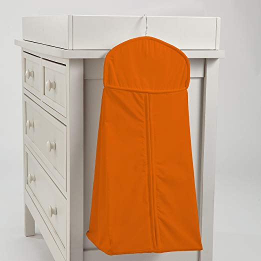 Carousel Designs Solid Orange Diaper Stacker