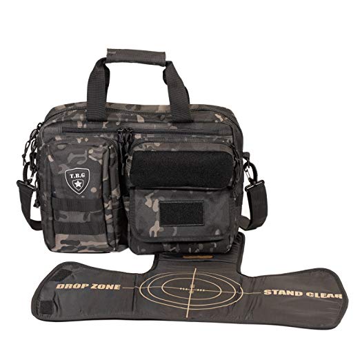 Tactical Baby Gear Deuce 2.0 Tactical Diaper Bag with Changing Mat (Black Camo)