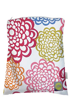 Itzy Ritzy Travel Happens Sealed Medium Wet Bag, Fresh Bloom, Medium