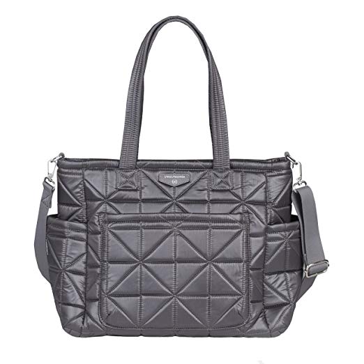 TWELVElittle Carry Love Diaper Bag Tote (Platinum)