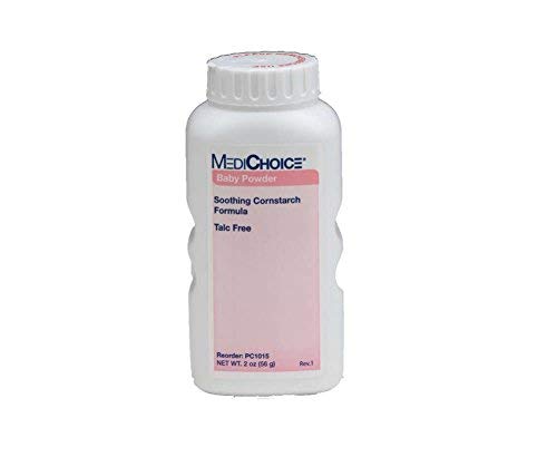 MediChoice Baby Powder, Talc-Free, Cornstarch, 2 Ounce (Case of 96)