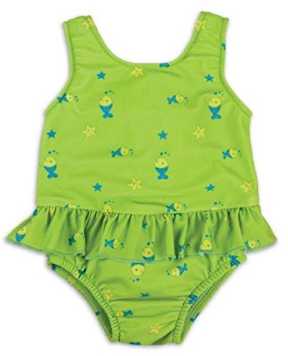 Bambino Mio Swimsuit Nappy Diaper, Lime Fish, Medium