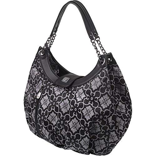 Petunia Pickle Bottom Hideaway Hobo Diaper Bag in London Mist