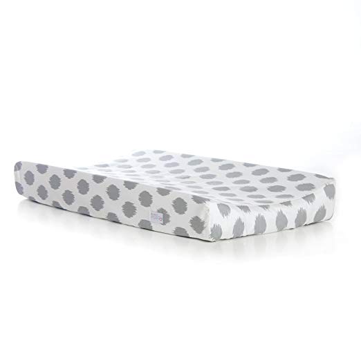 Sweet Potato Swizzle Changing Pad Cover, Grey/White