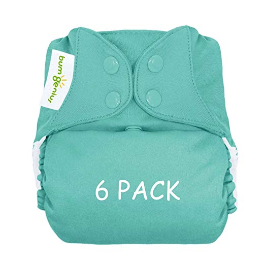 Bumgenius Freetime Cloth Diapers 6 Pack Mixed Colors Snaps