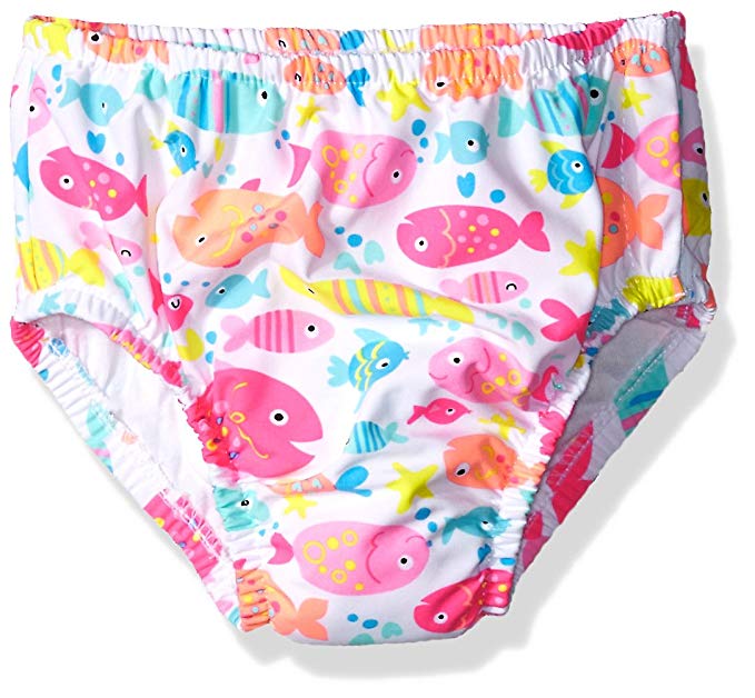 Swim Time Baby Girls' Reusable Swim Diaper UPF 50+ with Side Snaps