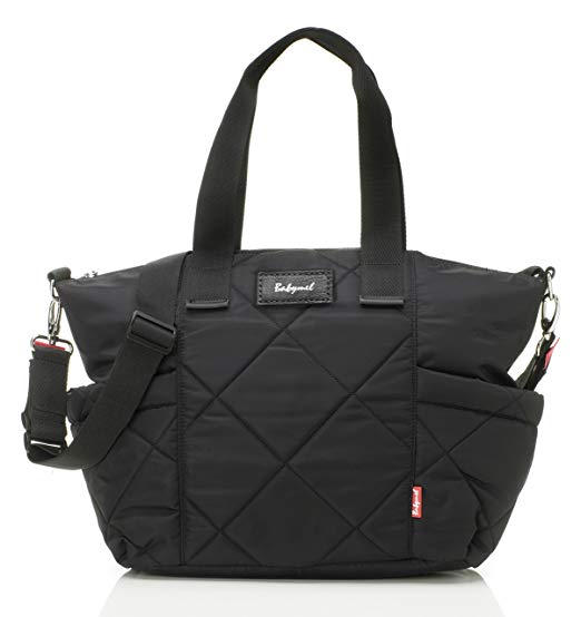 Babymel Evie Quilted Tote Diaper Bag, Black