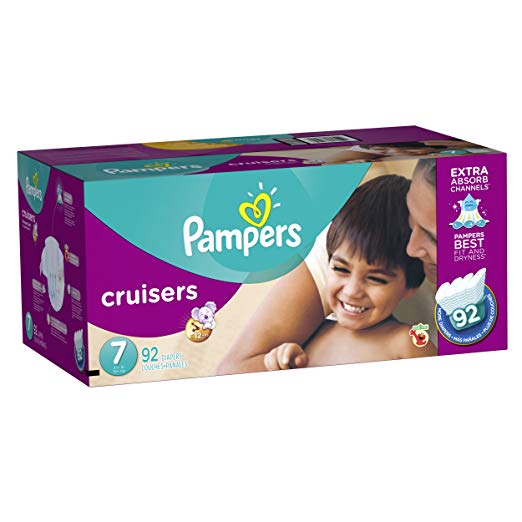 Pampers Cruisers Diapers Size 7 92 Count (old version)