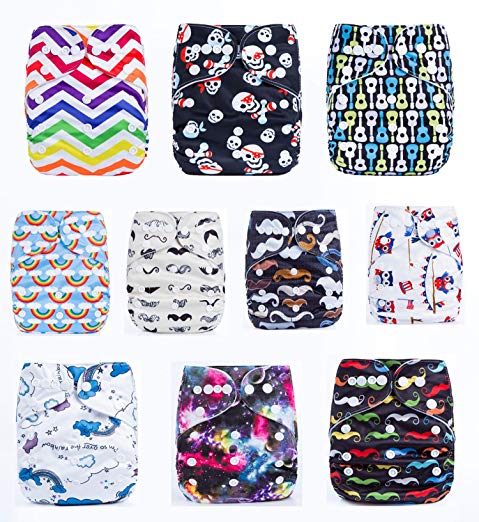 Calababy Reusable Washable Baby Cloth Diapers Nappies (all)