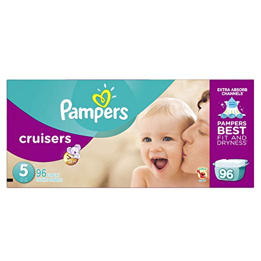 Pampers Cruisers Disposable Diapers Size 5, 96 Count, GIANT