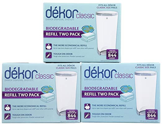 Diaper Dekor Biodegradable Refill - 2 ct - 3 pk