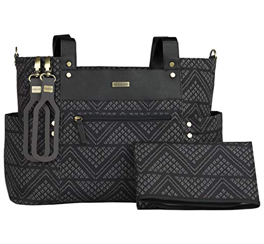 JJ Cole Arrington Diaper Bag, Black Aztec