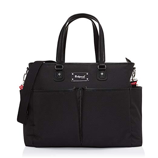 Babymel Bella Shoulder Bag Diaper Bag, Diamond Black