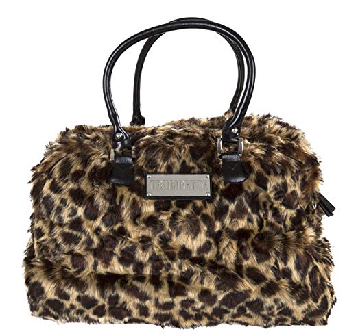 Trumpette Schleppbags Diaper Bag in Leopard Print Fur, Large